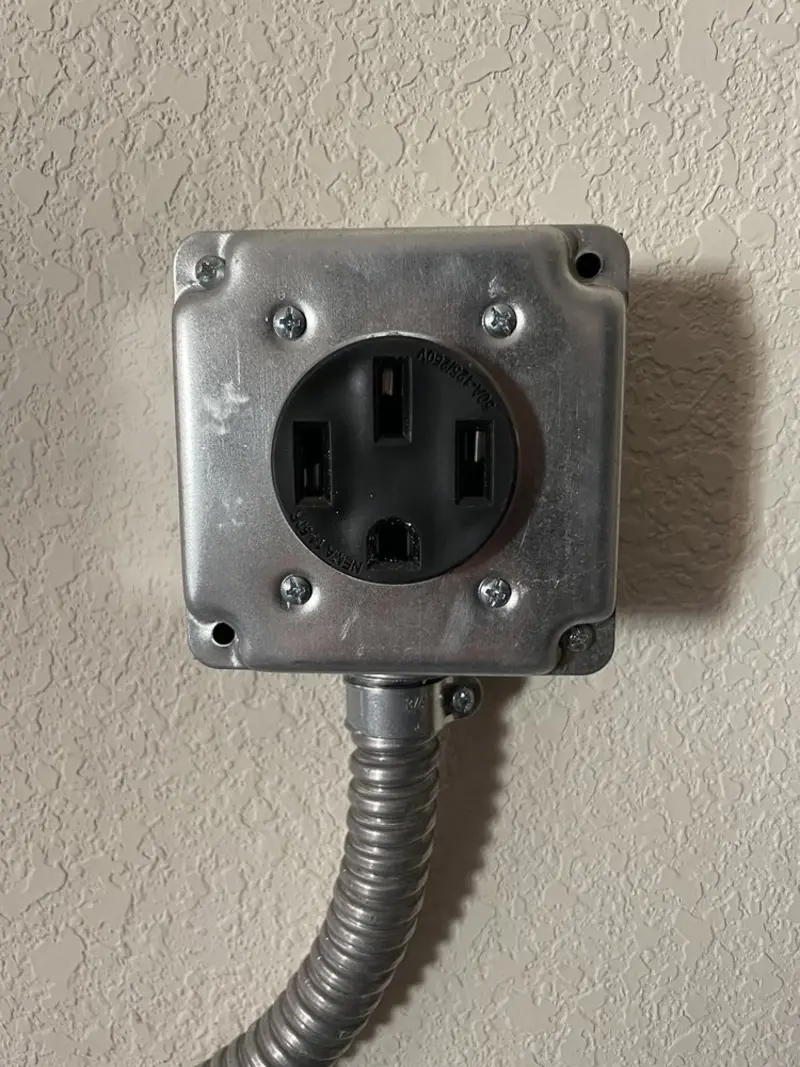 NEMA 14-50 outlet installed for Smart Home Electrical in Beverly Hills